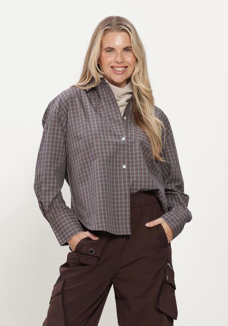 Braune OBJECT Blusen OBJZILA L/S RE SHIRT NOOS - large