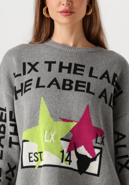Graue ALIX THE LABEL Pullover LADIES KNITTED ALIX THE LABEL PULLOVER - large