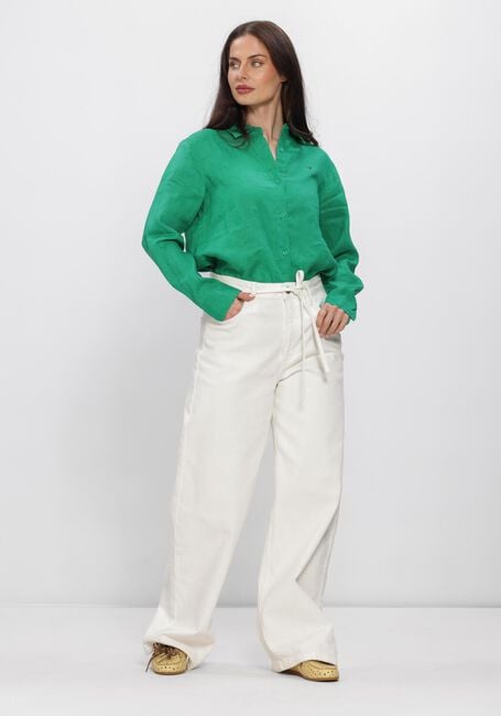 Gr&uuml;ne TOMMY HILFIGER Blusen ESS LINEN RELAXED LS - large
