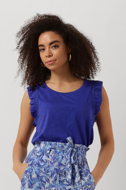Blaue FABIENNE CHAPOT Top PHIL FRILL TEE 305 - large