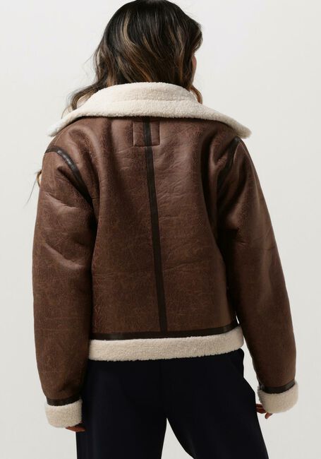 Braune NEO NOIR Teddy-Jacke SADIE TEDDY JACKET - large