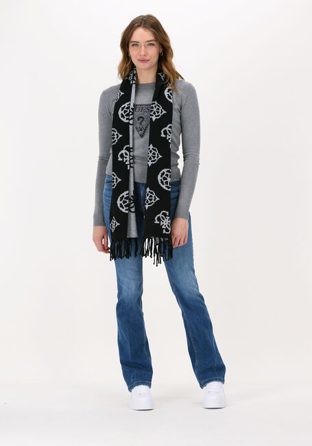Schwarze GUESS Schal SCARF AW8507WOL03 - large