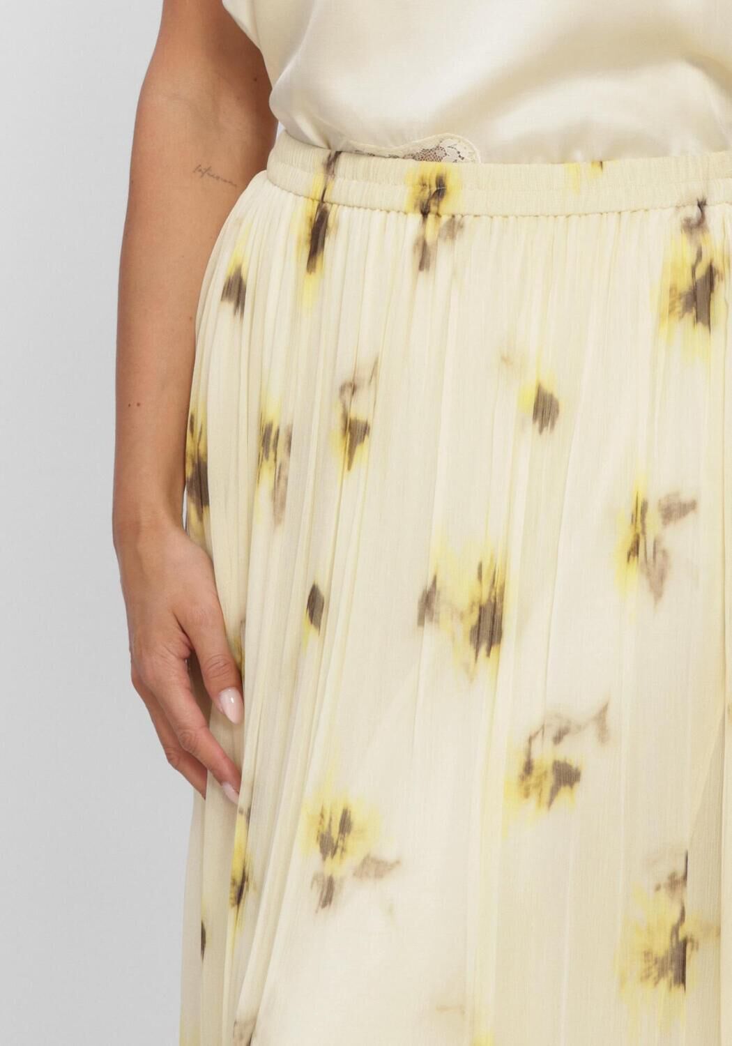 Gelbe SECOND FEMALE Midirock MIRAGE SKIRT - large