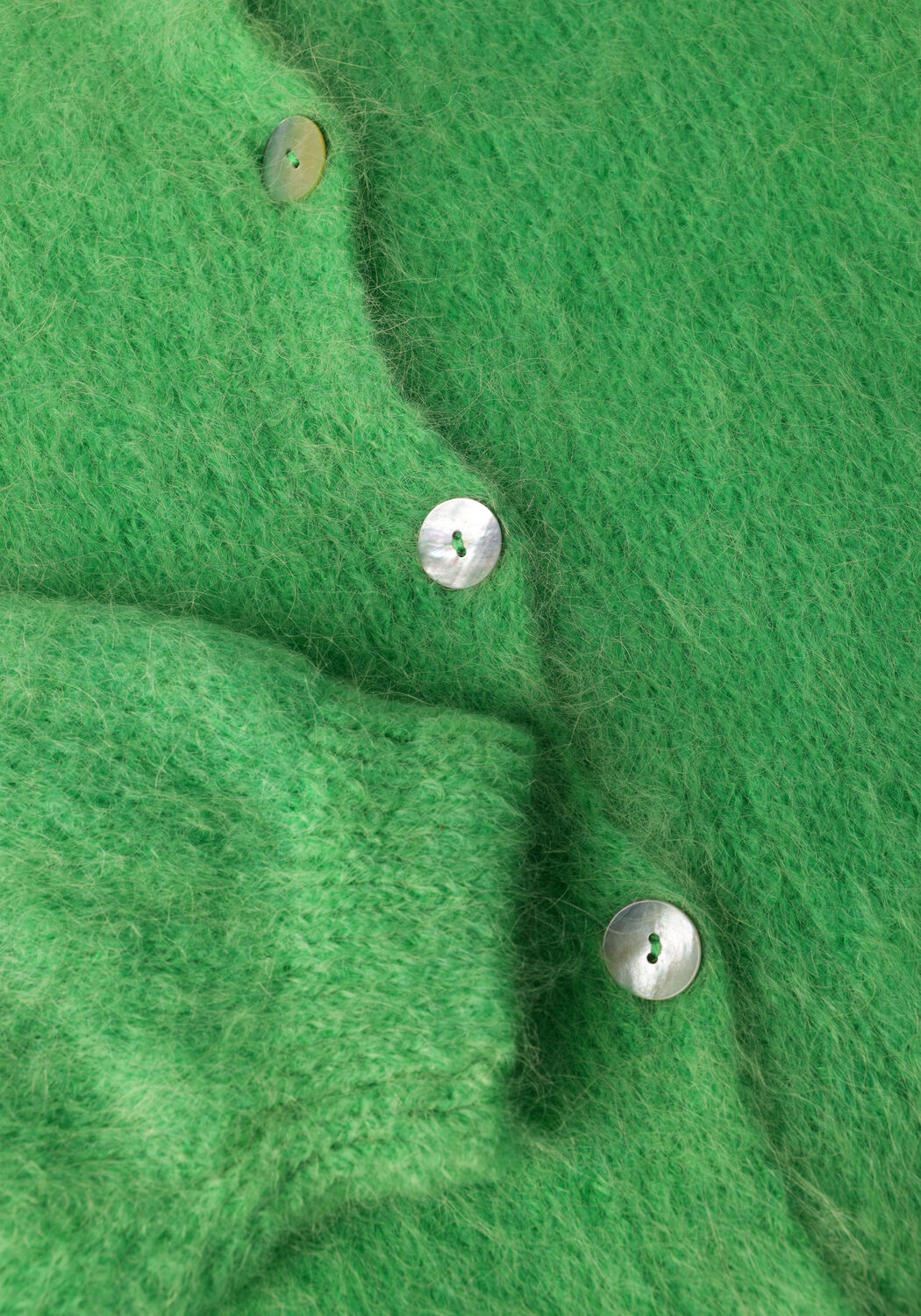 Gr&uuml;ne AMERICAN DREAMS Strickjacke SUSAN ALPACA CARDIGAN - large