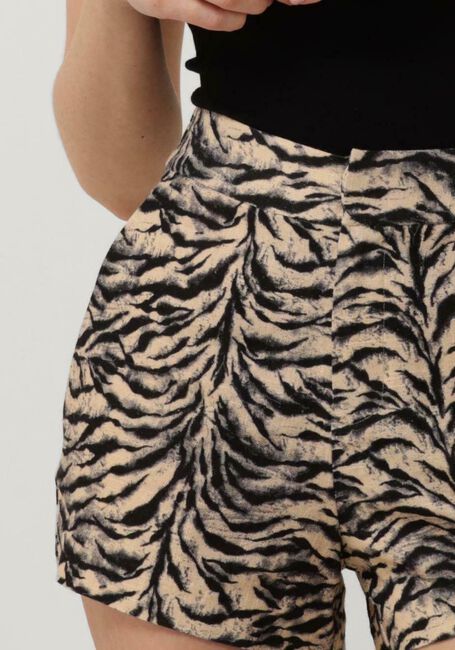 Beige ALIX THE LABEL Kurze Hose LADIES WOVEN TIGER SHORTS - large
