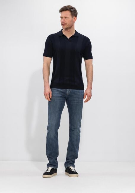 Dunkelblau GENTILUOMO Polo-Shirt POLO NO BUTTONS SS - large