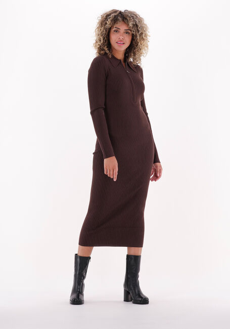Braune ENVII Maxikleid ENAGATHE DRESS 5253 - large