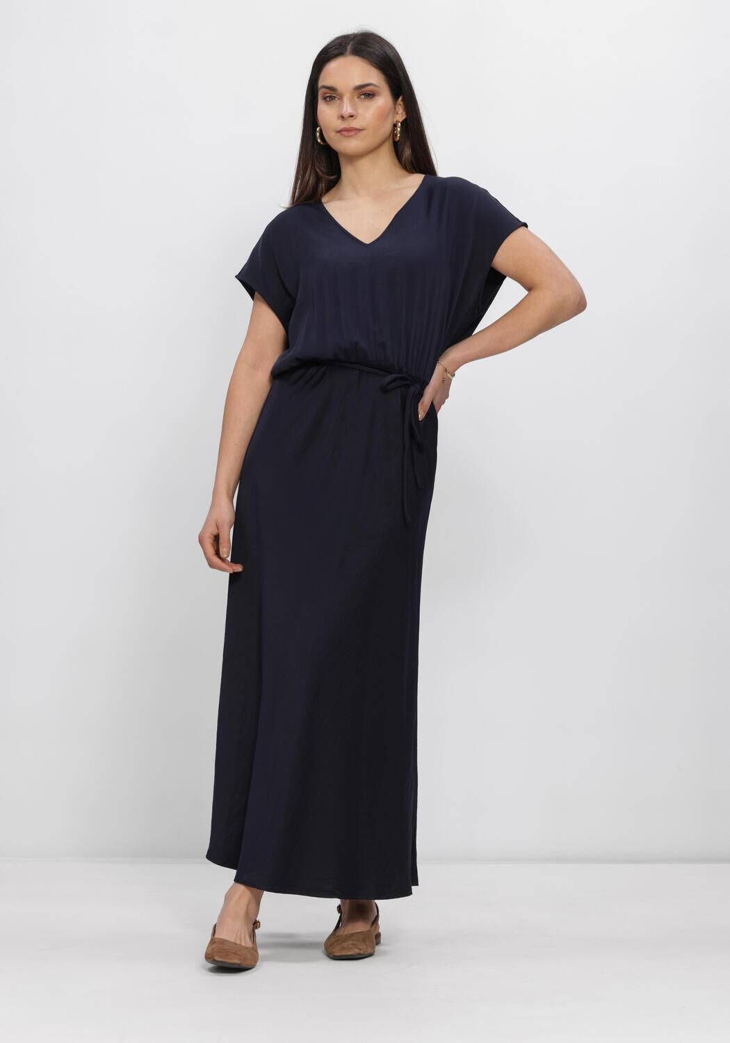 Blaue BEAUMONT Maxikleid AYMEE DRESS - large