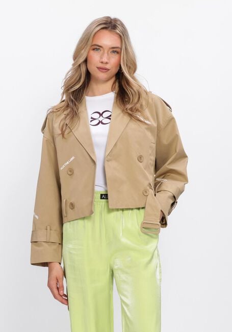 Camelfarbene ALIX THE LABEL Trenchcoats LADIES WOVEN SHORT ALIX TRENCH COAT - large