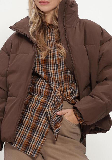 Braune MSCH COPENHAGEN Wattierte Jack MSCHREFRON JACKET - large