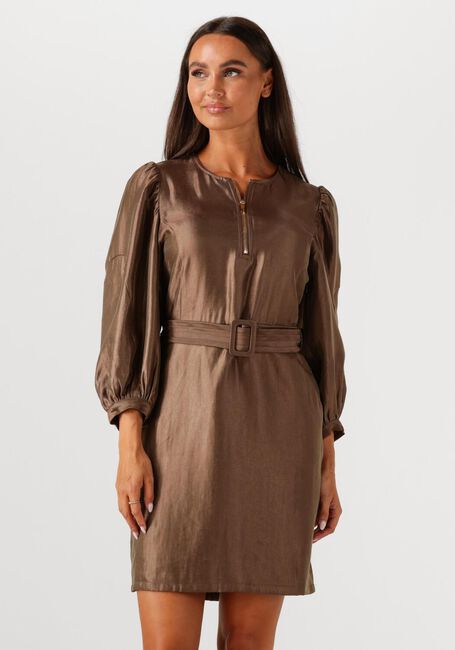 Braune AAIKO Minikleid SEMIRA CRINKLE VIS 545 - large