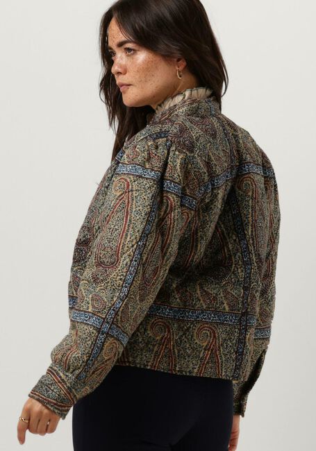 Camelfarbene ANTIK BATIK Wattierte Jack HIDA JACKET - large