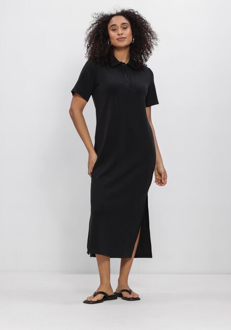 Schwarze MY ESSENTIAL WARDROBE Midikleid MWHELLE POLO LONG DRESS - large