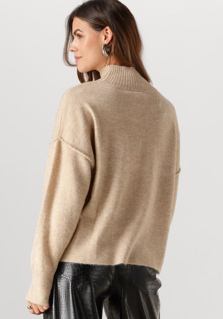 Beige Y.A.S. Pullover YASBALIS LS HIGH NECK KNIT - large