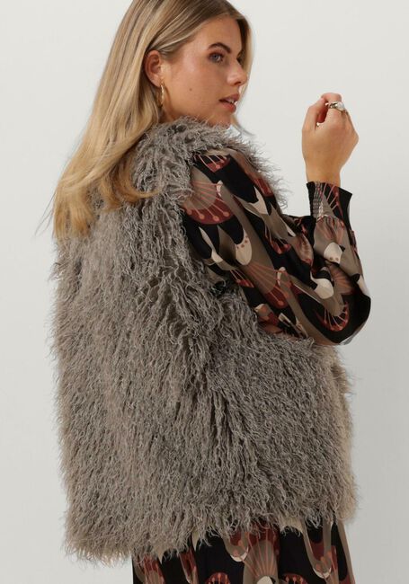Braune SUMMUM Gilet GILET FAUX FUR - large