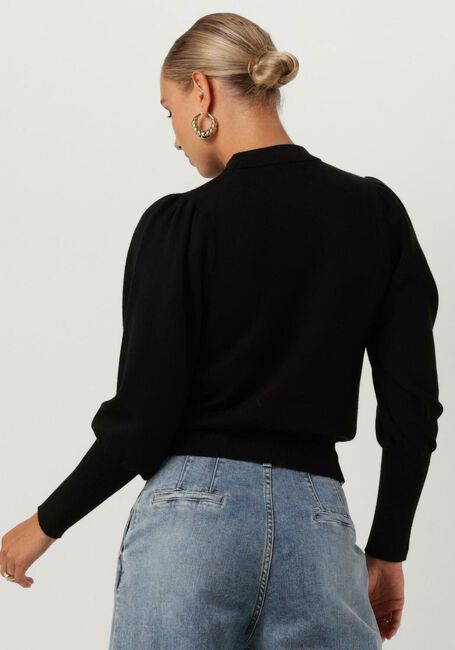Schwarze JANICE Pullover TRUI GEBREID POF MOUW JAY - large