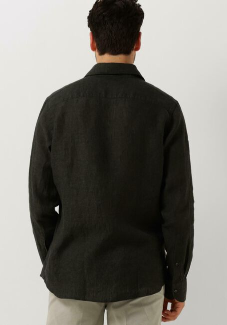 Dunkelgrün PROFUOMO Casual-Oberhemd SHIRT X-CUTAWAY SC LINNEN - large