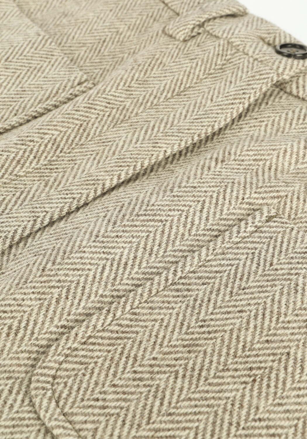 Beige VANILIA Minirock NATURAL WOOL SKIRT - large