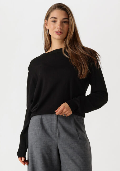 Schwarze MINUS Pullover MSMEKIRA SOLID KNIT PULLOVER - large