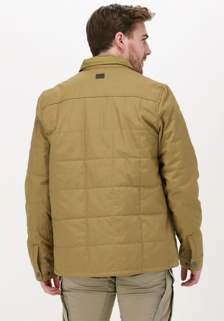 Camelfarbene G-STAR RAW Wattierte Jack POSTINO QUILTED OVERSHIRT - large