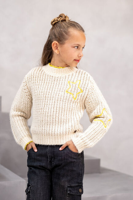 Beige LIKE FLO Pullover DONYA KNITTED SWEATER - large
