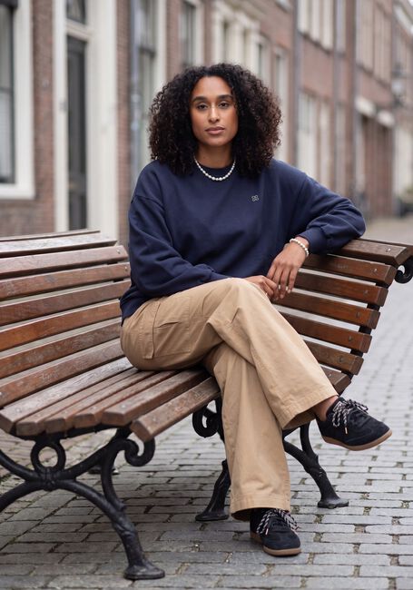 Dunkelblau BY-BAR Pullover LILI LONG SWEATER - large