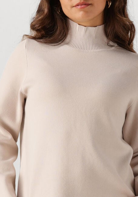 Beige OBJECT Pullover OBJREYNARD HIGH NECK PULLOVER - large