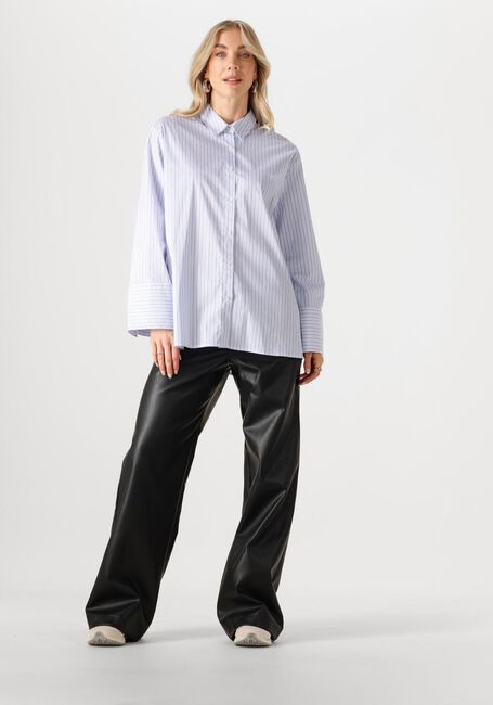 Hellblau NEO NOIR Blusen DITA MINI STRIPE SHIRT - large