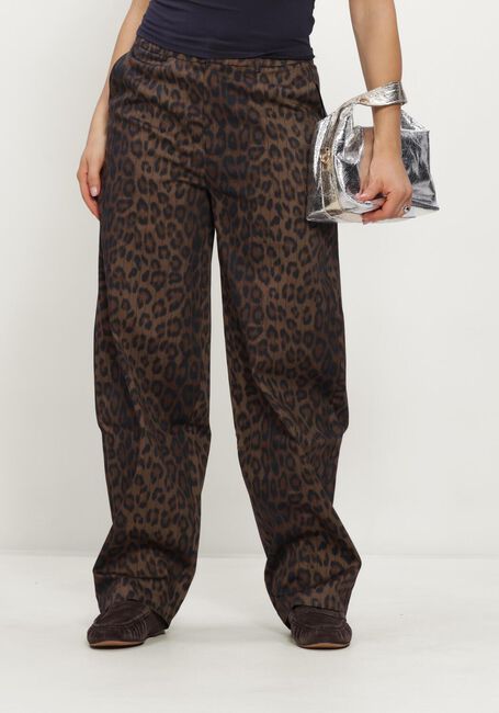Schwarze ALIX THE LABEL Barrel jeans LADIES WOVEN ANIMAL BARREL PANTS - large
