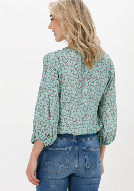 Grüne SUMMUM Blusen TOP BALLOON SLEEVES ALL OVER P - large