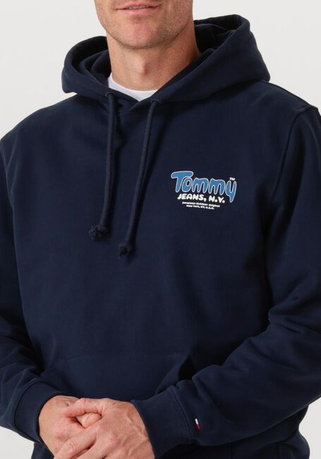 Dunkelblau TOMMY JEANS Pullover TJM REG FONT PLAY HOODIE EXT - large