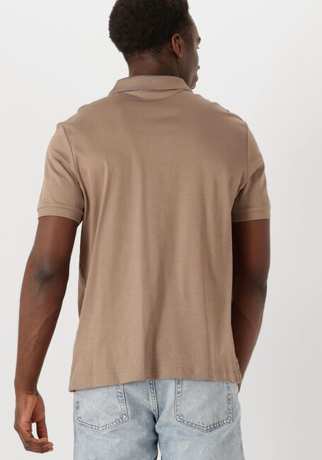 Braune CALVIN KLEIN Polo-Shirt LIQUID TOUCH WELT ZIP POLO - large