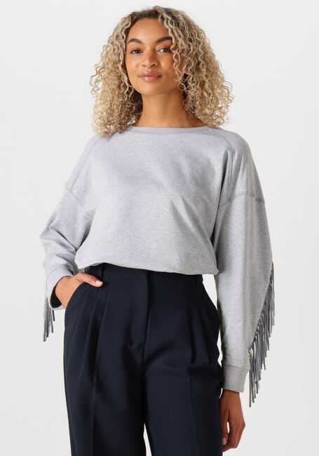 Hellgrau CO'COUTURE Pullover STUDCC FRINGE SWEAT - large