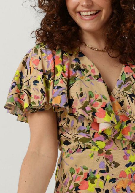 Sand Y.A.S. Midikleid YASEMMY 2/4 LONG WRAP DRESS S - large