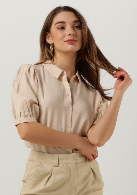 Sand ANOTHER LABEL T-shirt LIERRE STRUCTURED SHIRT - large
