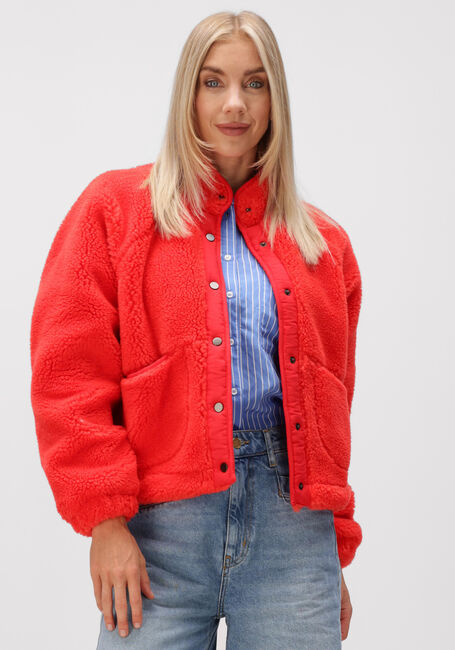 Rote BY-BAR Teddy-Jacke STEVE JACKET - large