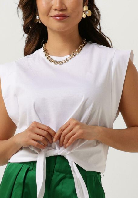 Wei&szlig;e SCOTCH & SODA Top SLEEVELESS KNOTTED T-SHIRT - large