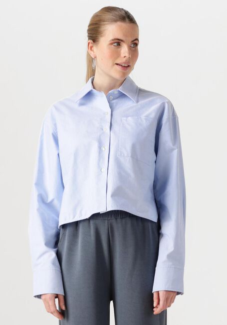 Hellblau SECOND FEMALE Blusen BAULO CROPPED SHIRT - large