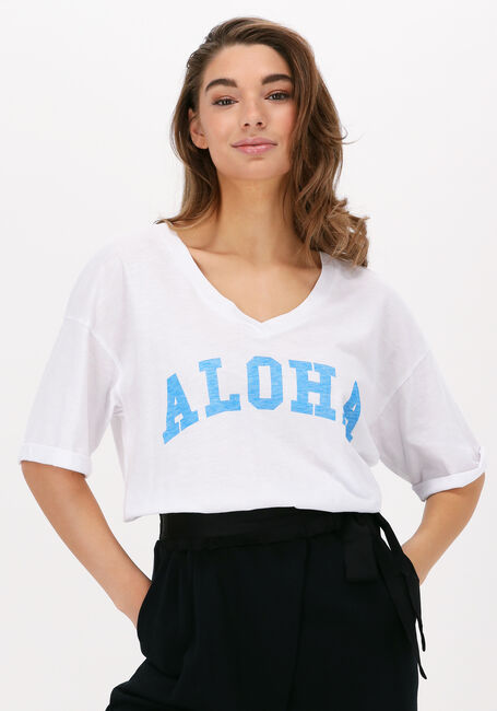 Weiße 10DAYS T-shirt TEE SLUB - large