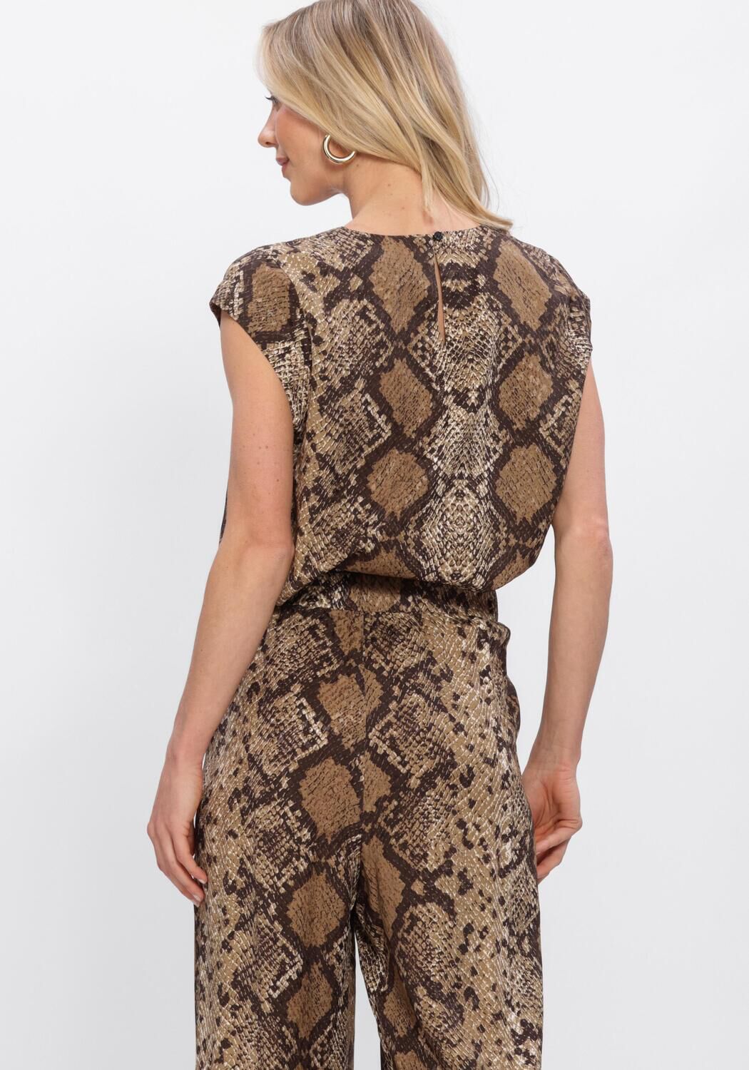 Braune STUDIO ANNELOES Top JINDRA SNAKE TOP - large