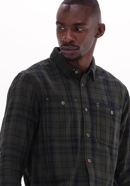 Dunkelgrün SCOTCH & SODA Casual-Oberhemd REGULAR-FIT CHECKED FLANNEL SHIRT - large