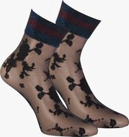 Schwarze MARCMARCS Socken FLOWER LUREX CUFF - medium