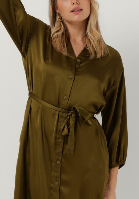Grüne MSCH COPENHAGEN Midikleid ORIANNE JEANITA SHIRT DRESS - large
