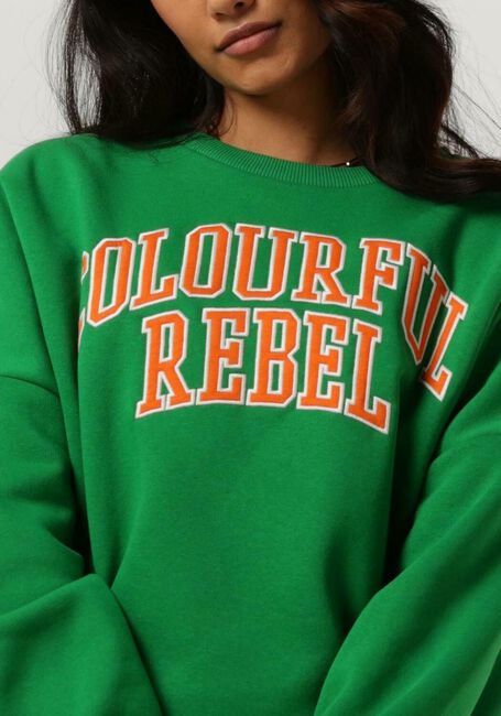 Grüne COLOURFUL REBEL Sweatshirt CR PATCH DROPPED SWEAT - large