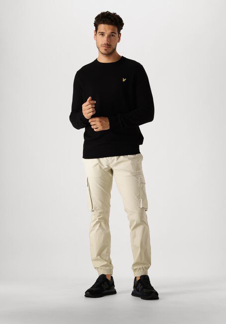 Schwarze LYLE & SCOTT Pullover COTTON MERINO CREW NECK JUMPER - large