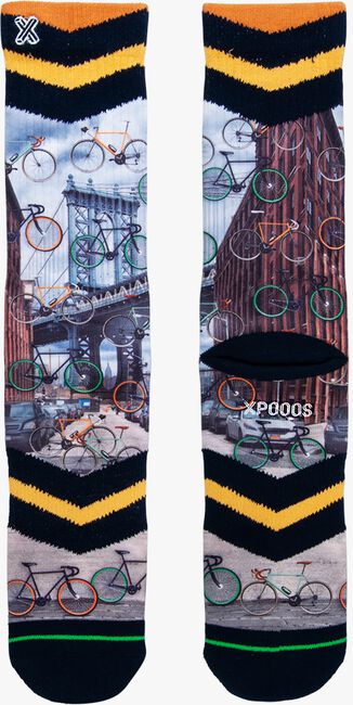 Mehrfarbige/Bunte XPOOOS Socken BROOKLYN BRIDGE - large