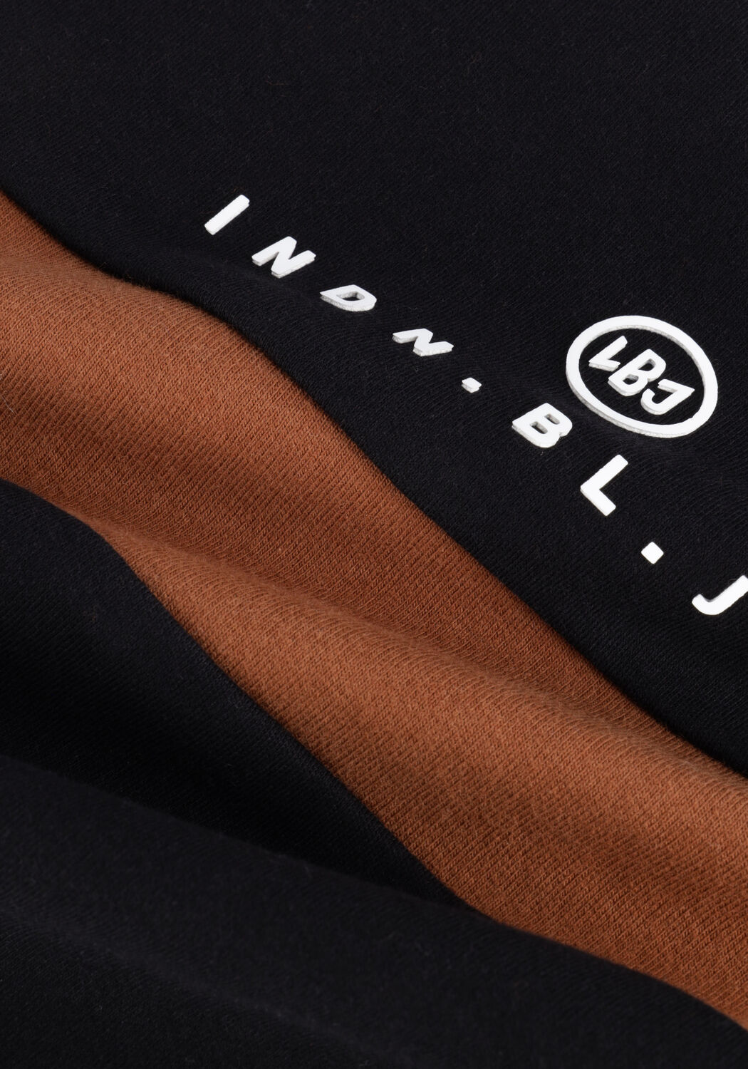 Schwarze INDIAN BLUE JEANS Pullover T-SHIRT LS TAPE IBJ - large