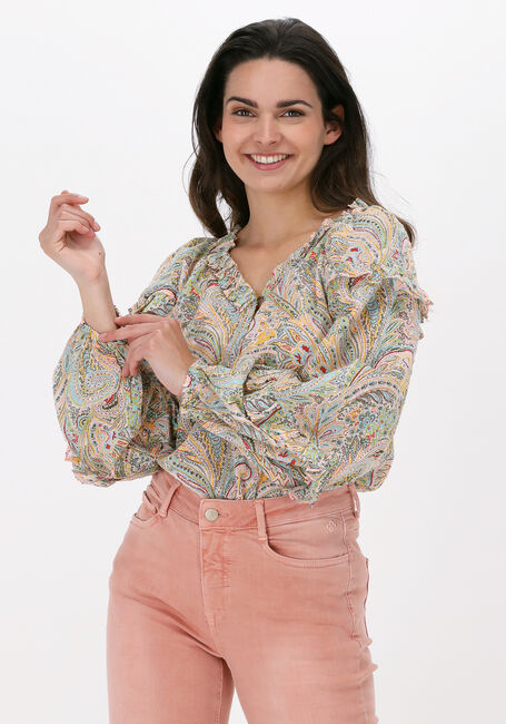 Mehrfarbige/Bunte SUMMUM Blusen TOP LONG SLEEVE SWEET PAISLEY - large