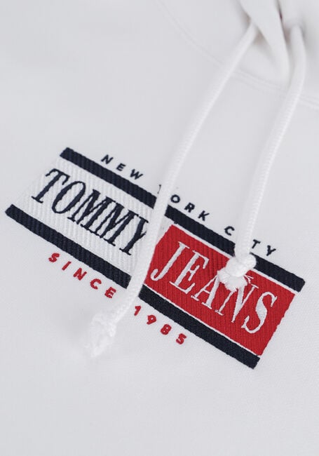 Weiße TOMMY JEANS Sweatshirt TJW BXY TIMELESS TOMMY 2 HOODI - large