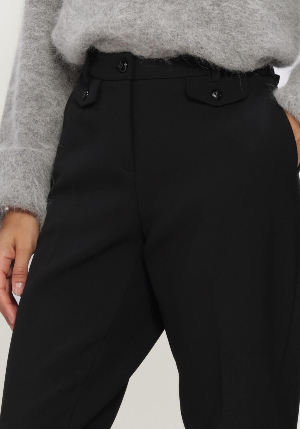 Schwarze CAMBIO Hose KRYSTAL FLAP - large